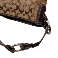 Coach Schultertasche Hobo Signature beige
