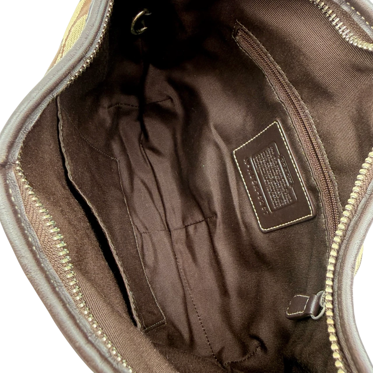 Coach Schultertasche Hobo Signature beige