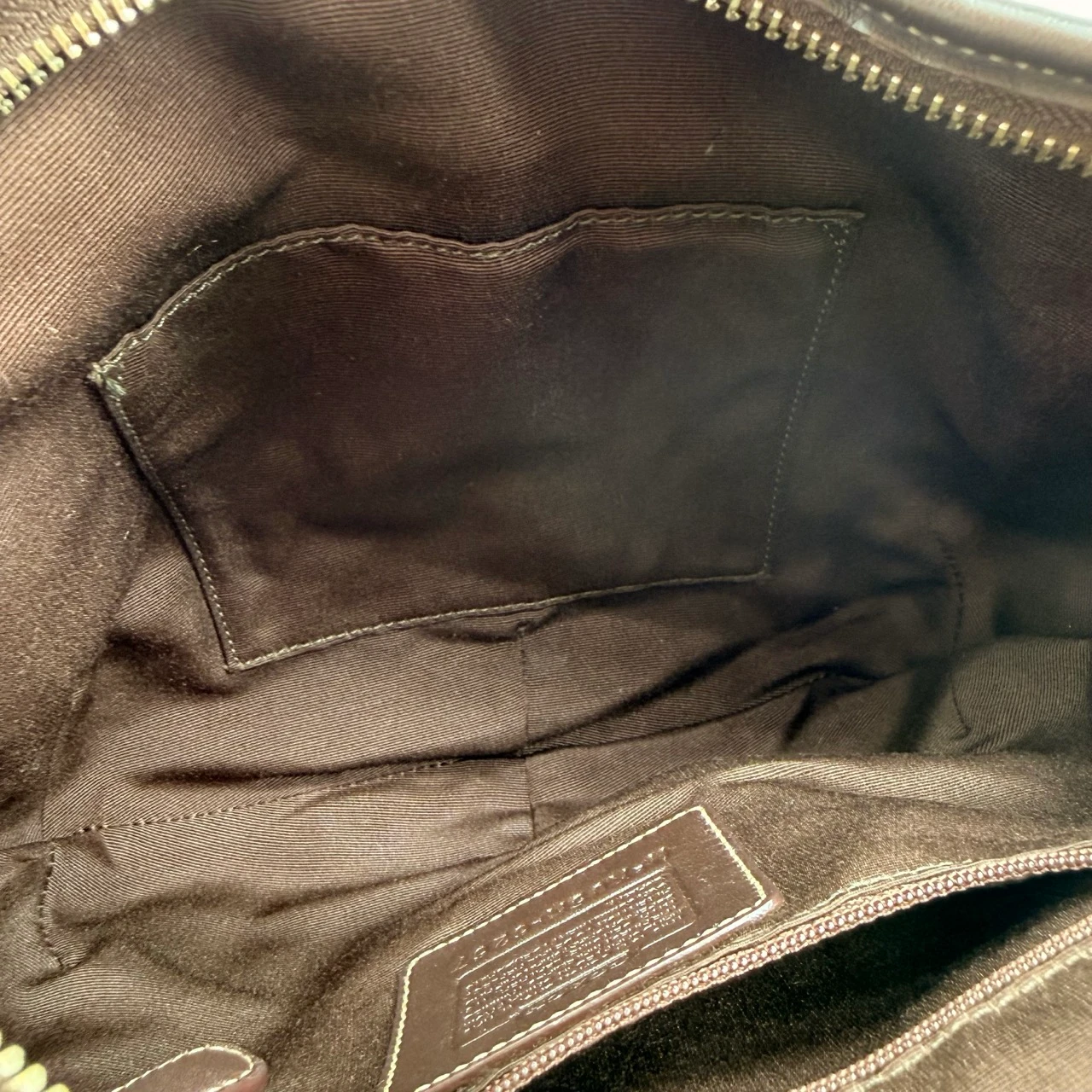 Coach Schultertasche Hobo Signature beige