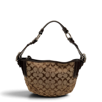 Coach Schultertasche Hobo Signature beige