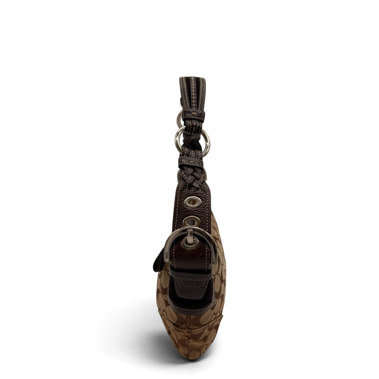 Coach Schultertasche Hobo Signature beige