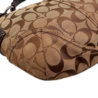Coach Schultertasche Hobo Signature beige