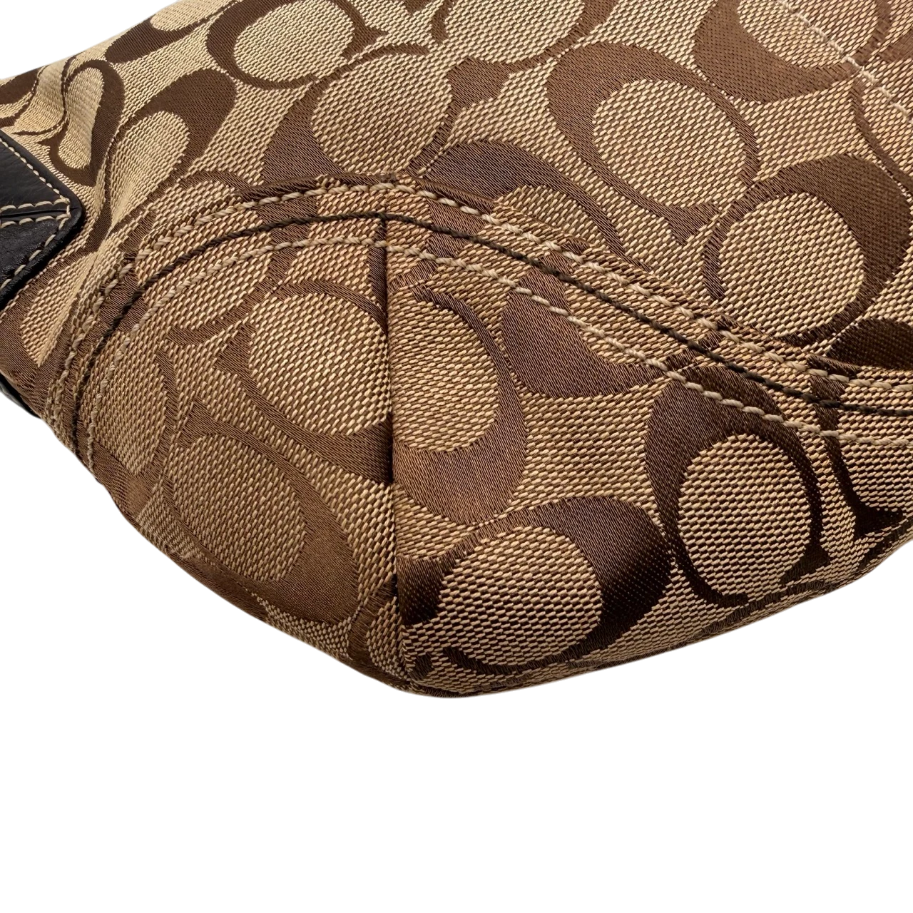 Coach Schultertasche Hobo Signature beige