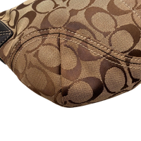 Coach Schultertasche Hobo Signature beige