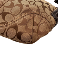 Coach Schultertasche Hobo Signature beige