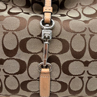 Coach Schultertasche Jackie Signature beige