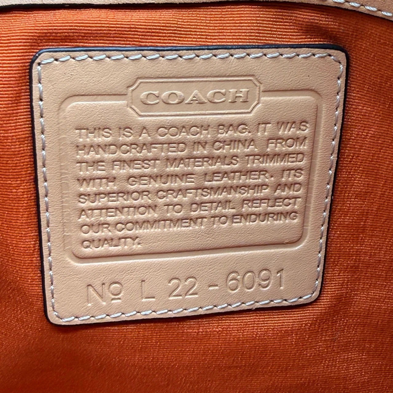 Coach Schultertasche Jackie Signature beige