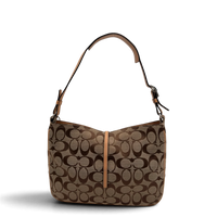 Coach Schultertasche Jackie Signature beige