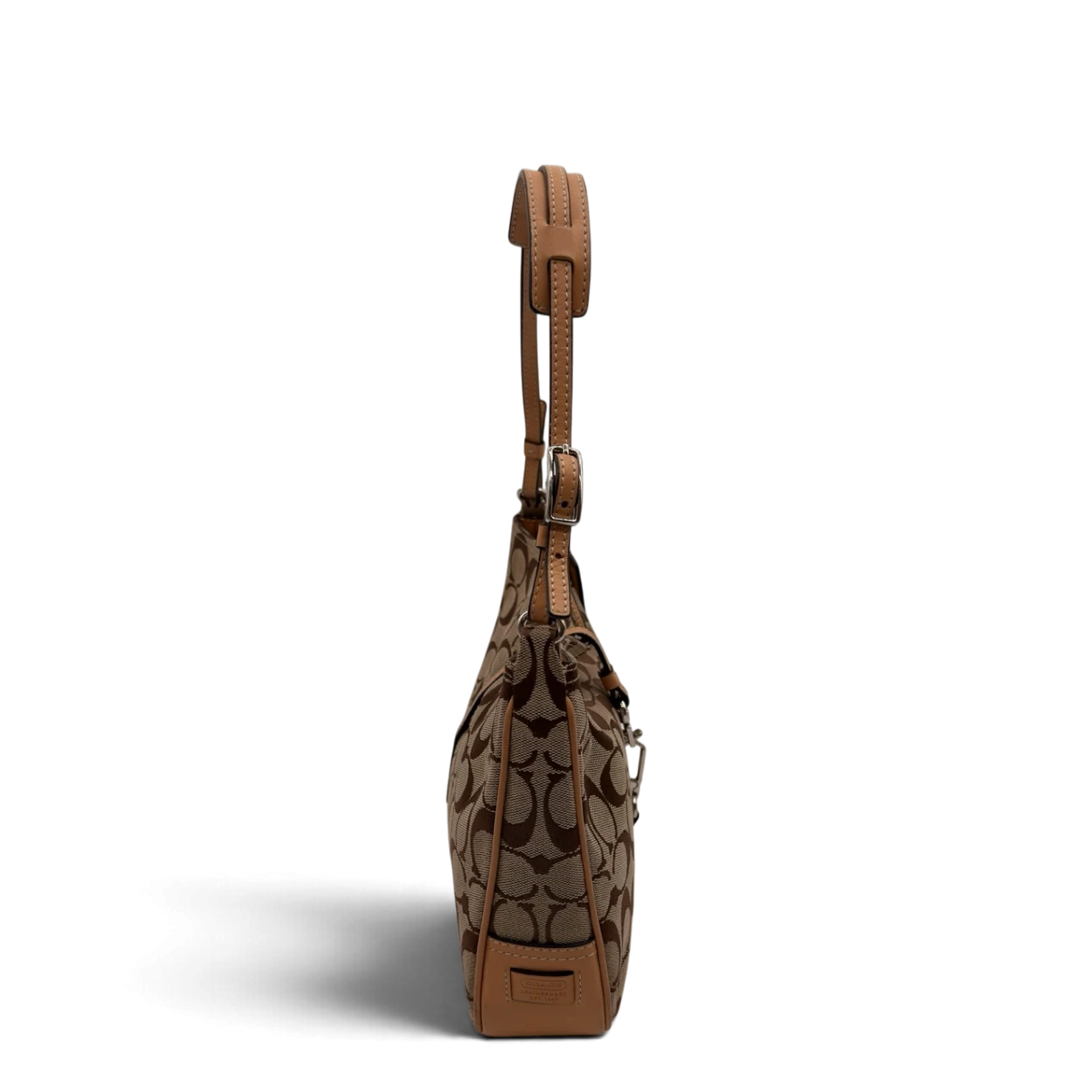 Coach Schultertasche Jackie Signature beige