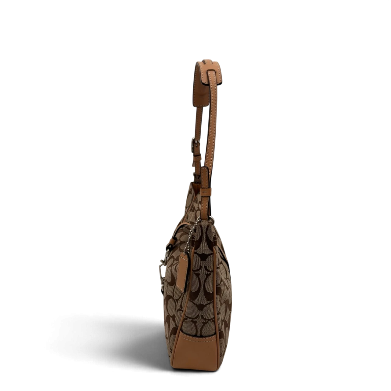 Coach Schultertasche Jackie Signature beige
