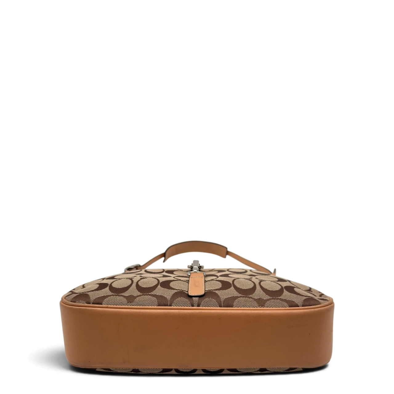 Coach Schultertasche Jackie Signature beige