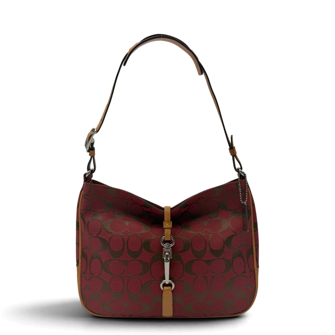 Coach Schultertasche Jackie Signature rot