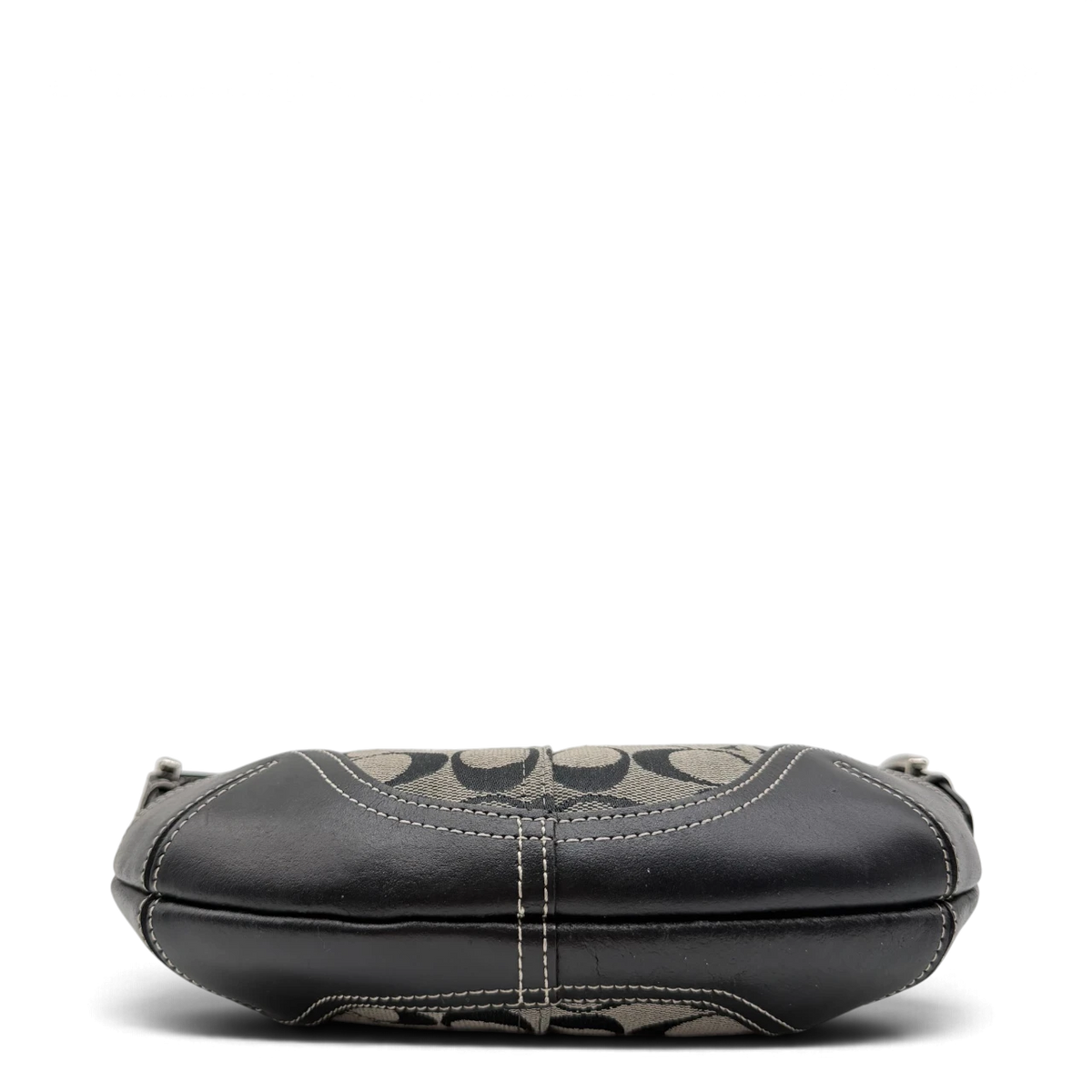 Coach Schultertasche Soho Mini Signature grau – Unterseite
