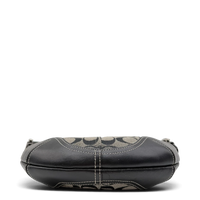 Coach Schultertasche Soho Mini Signature grau – Unterseite