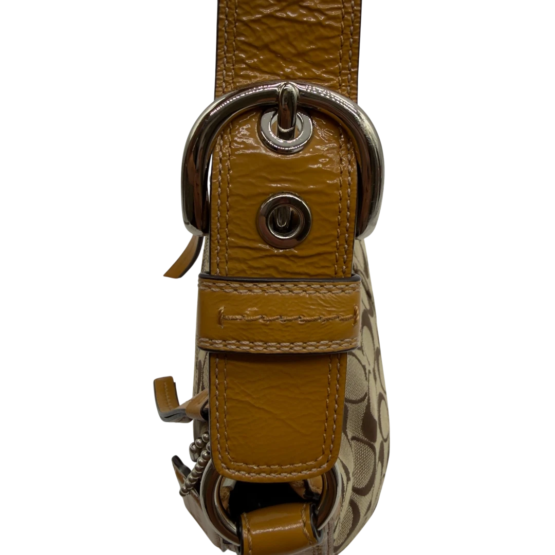 Coach Schultertasche Signature beige