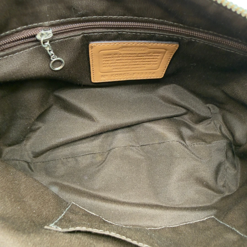 Coach Schultertasche Signature beige