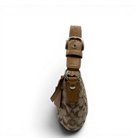 Coach Schultertasche Signature beige