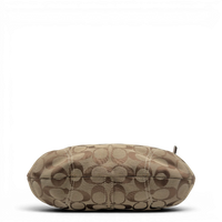 Coach Schultertasche Signature beige