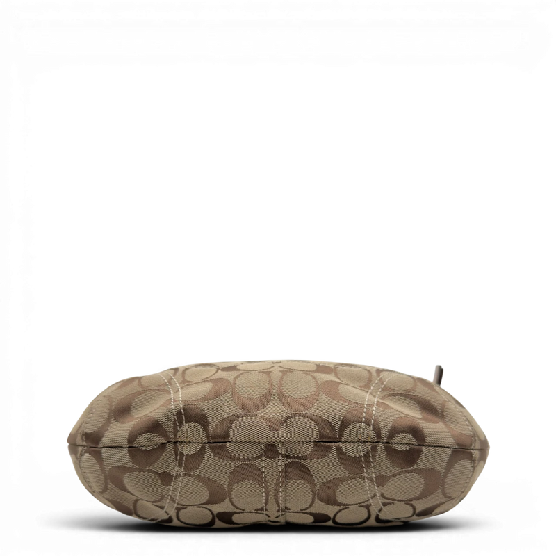 Coach Schultertasche Signature beige