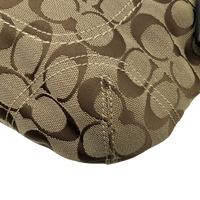 Coach Schultertasche Signature beige