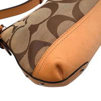 Coach Schultertasche Signature beige