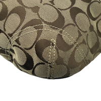 Coach Schultertasche Signature beige