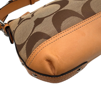 Coach Schultertasche Signature beige