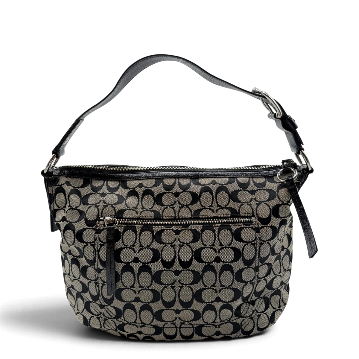 Coach Schultertasche Signature grau – Gesamtansicht