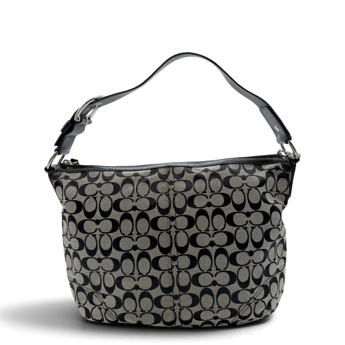 Coach Schultertasche Signature grau – Gesamtansicht