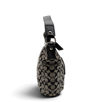 Coach Schultertasche Signature grau – Seitenansicht