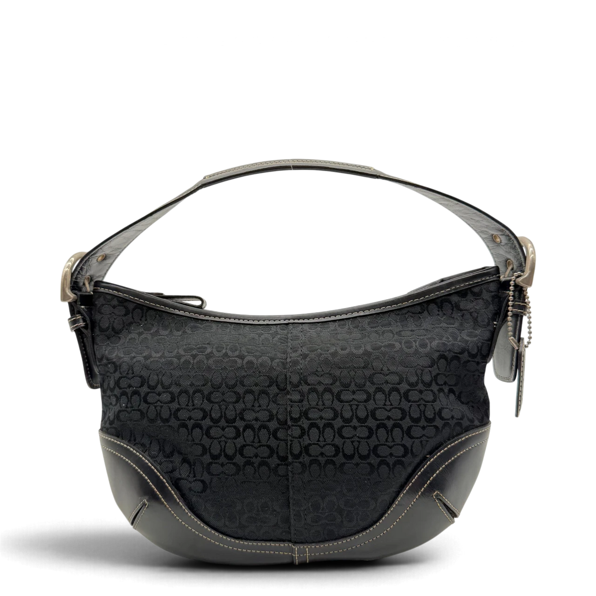 Coach Schultertasche Soho Mini Signature schwarz – Gesamtansicht