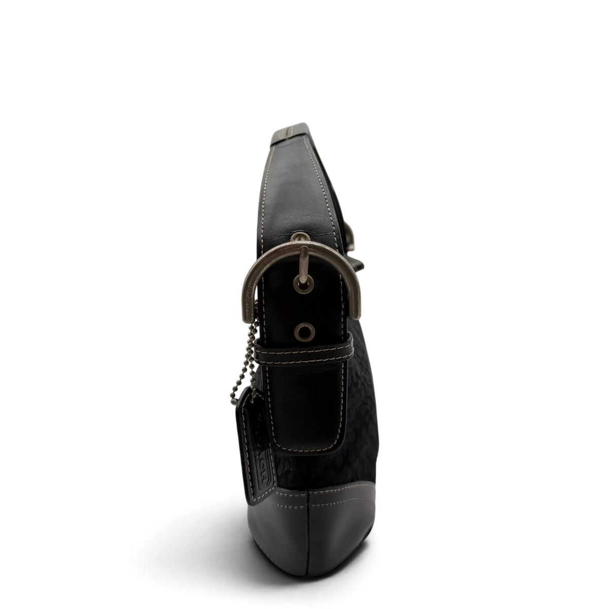 Coach Schultertasche Soho Mini Signature schwarz – Seitenansicht