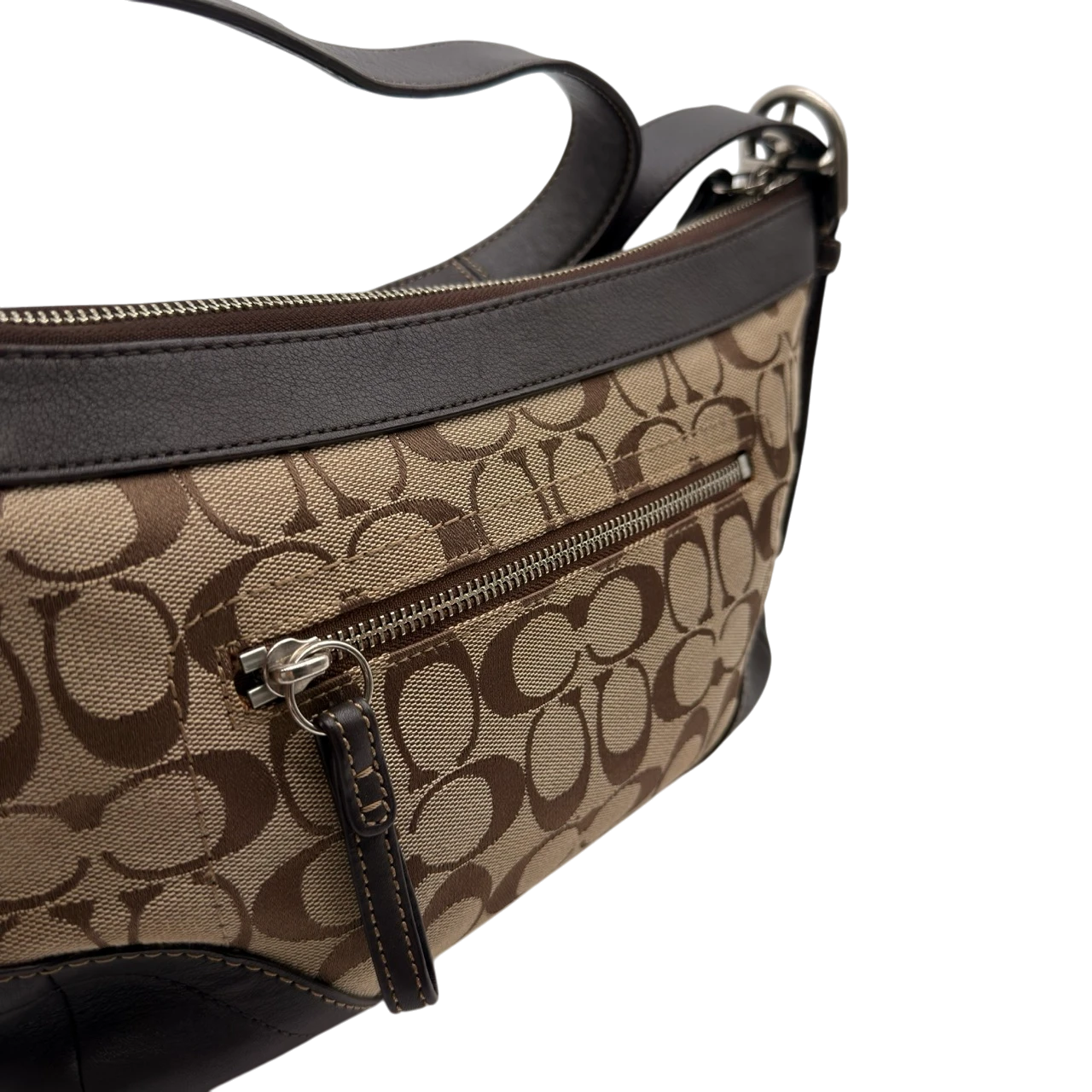 Coach Schultertasche Soho Signature beige