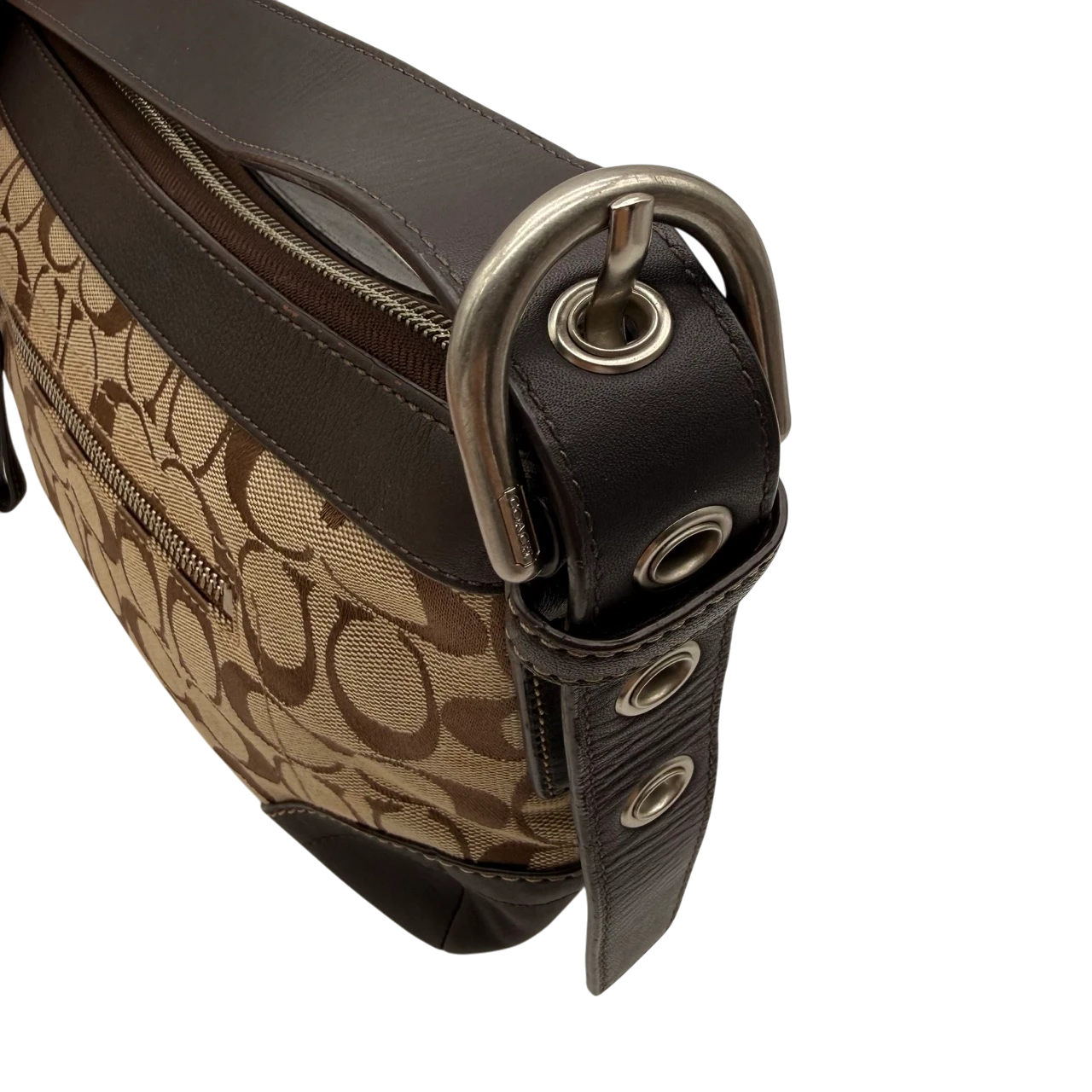 Coach Schultertasche Soho Signature beige
