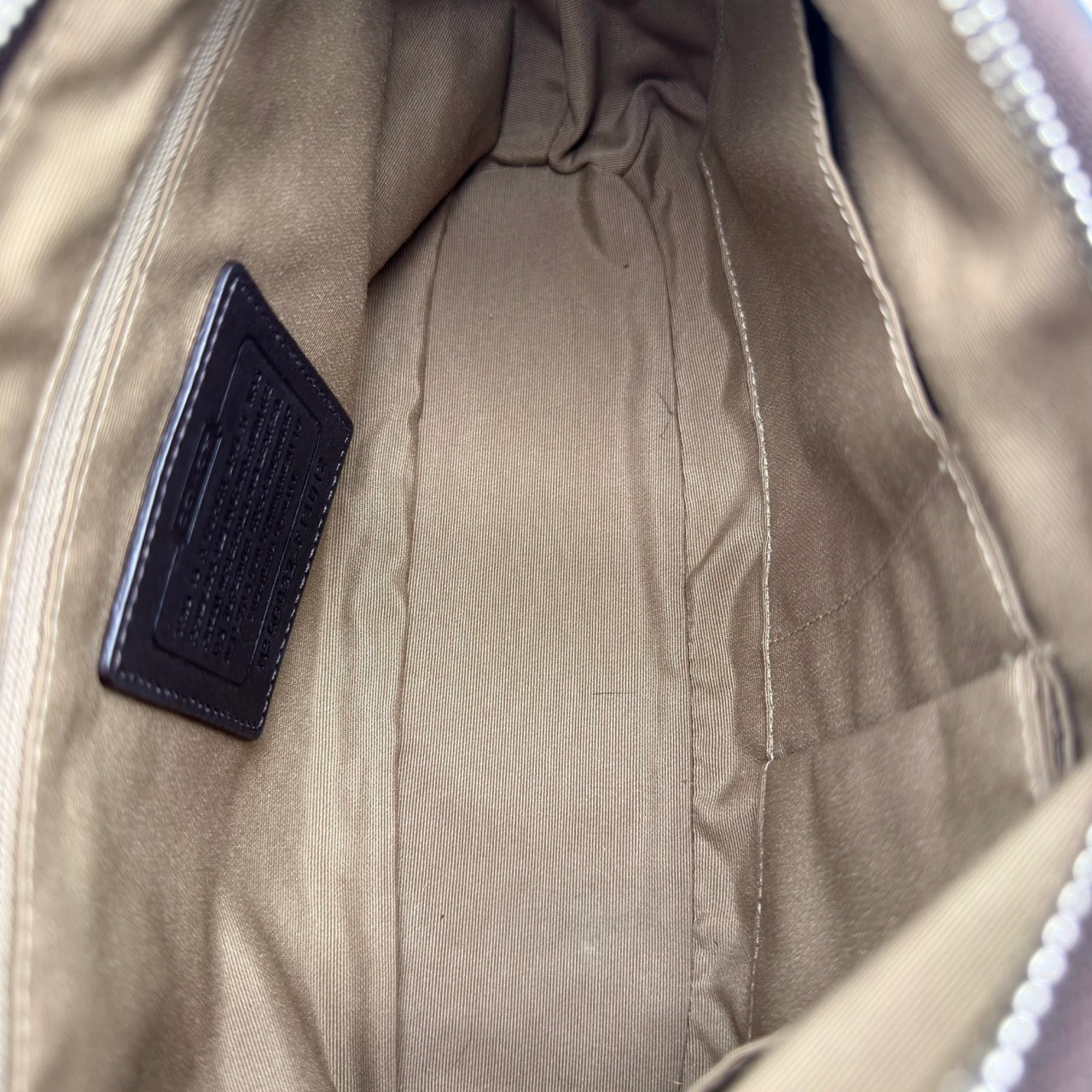 Coach Schultertasche Soho Signature beige