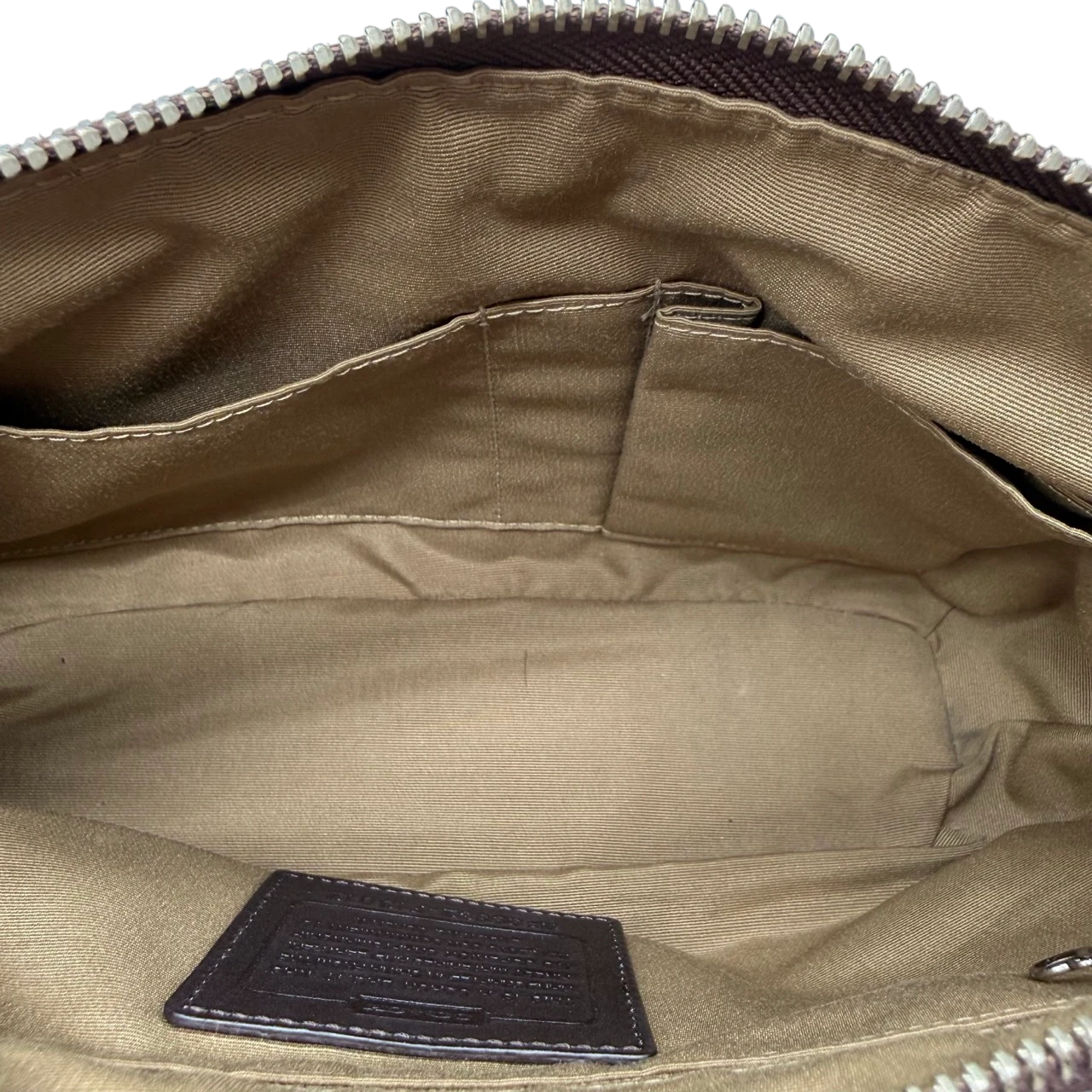 Coach Schultertasche Soho Signature beige