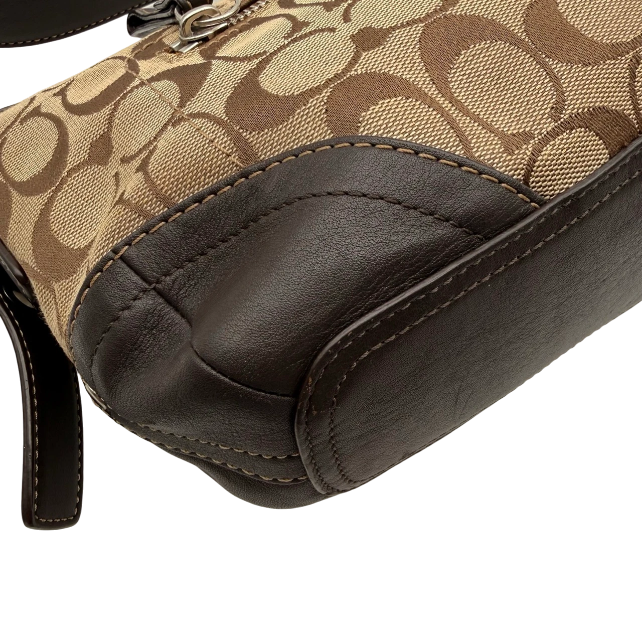 Coach Schultertasche Soho Signature beige
