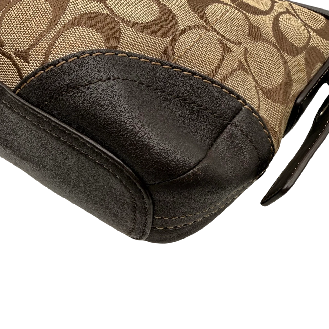 Coach Schultertasche Soho Signature beige