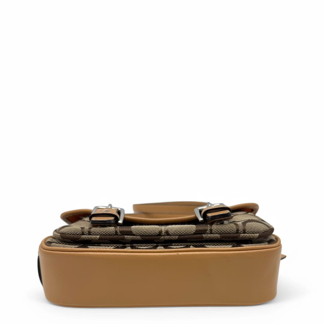 Coach shoulder bag monogram beige
