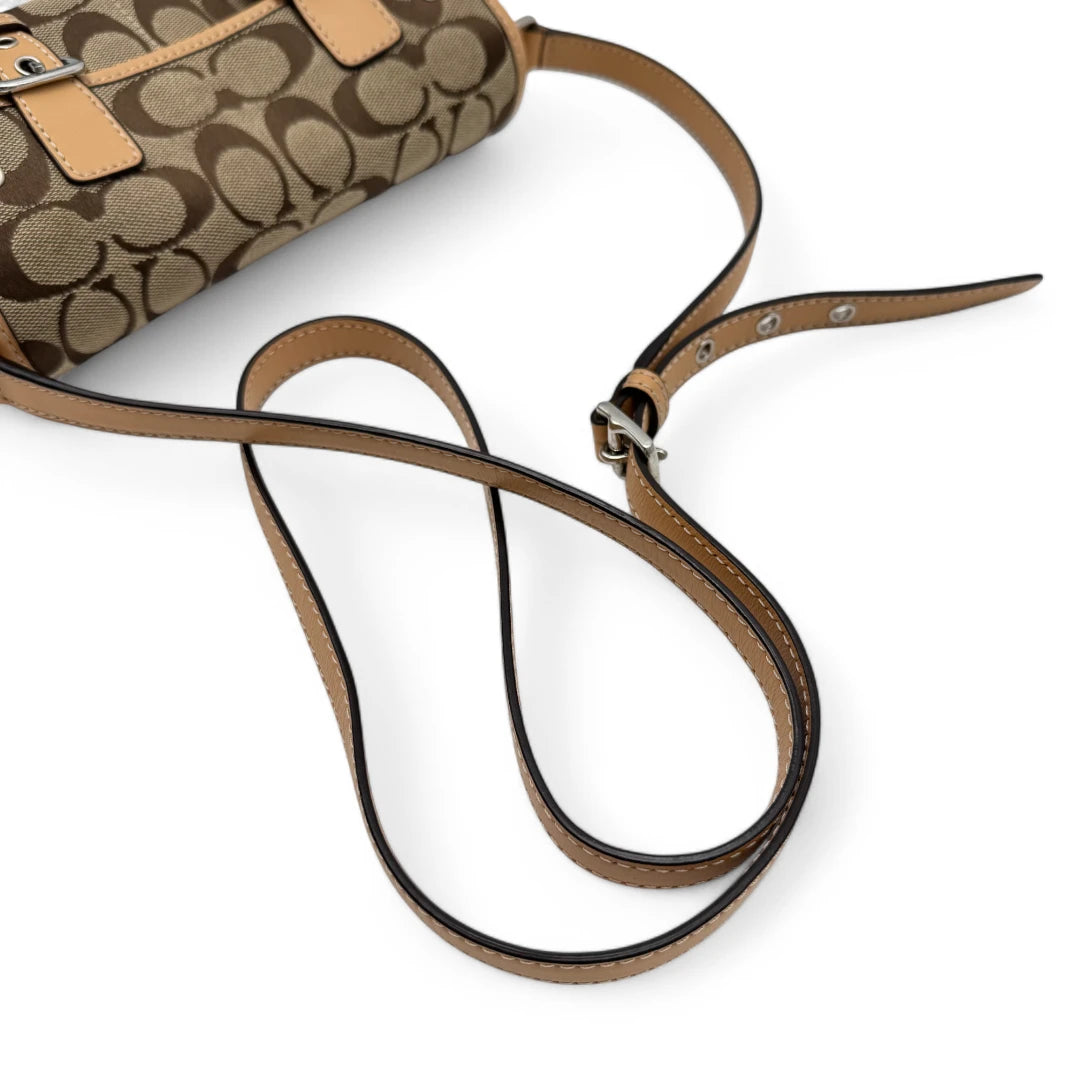Coach shoulder bag monogram beige