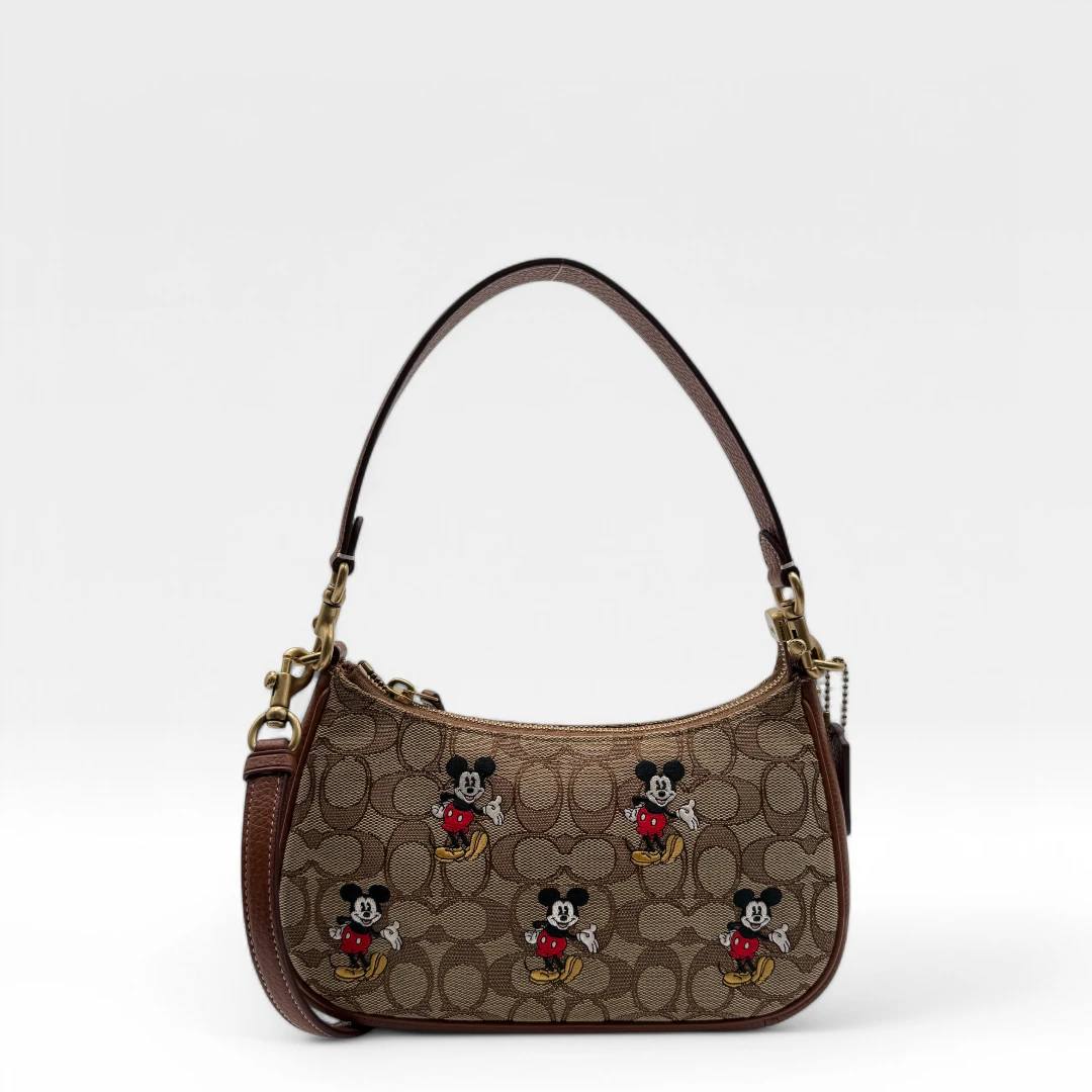 Coach x Disney Pochette Micky Maus beige & braun