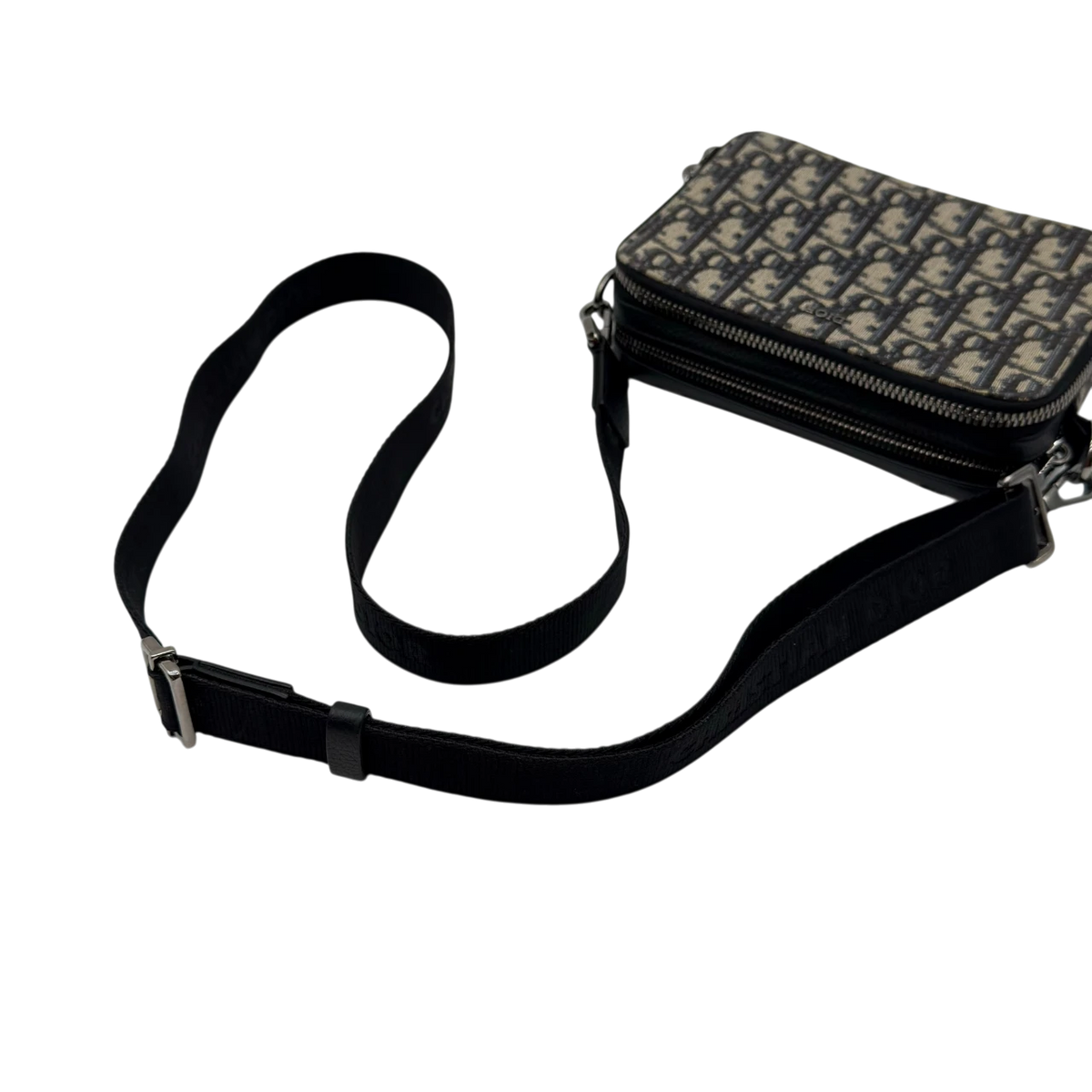 Dior Umhängetasche Crossbody Oblique monogram blau