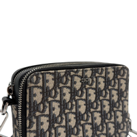Dior Umhängetasche Crossbody Oblique monogram blau