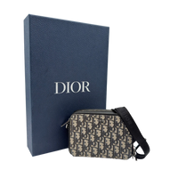 Dior Umhängetasche Crossbody Oblique monogram blau