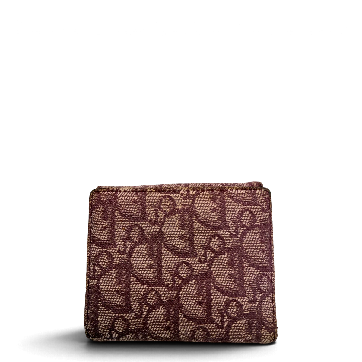 Dior Geldbeutel Oblique Saddle weinrot – Gesamtansicht