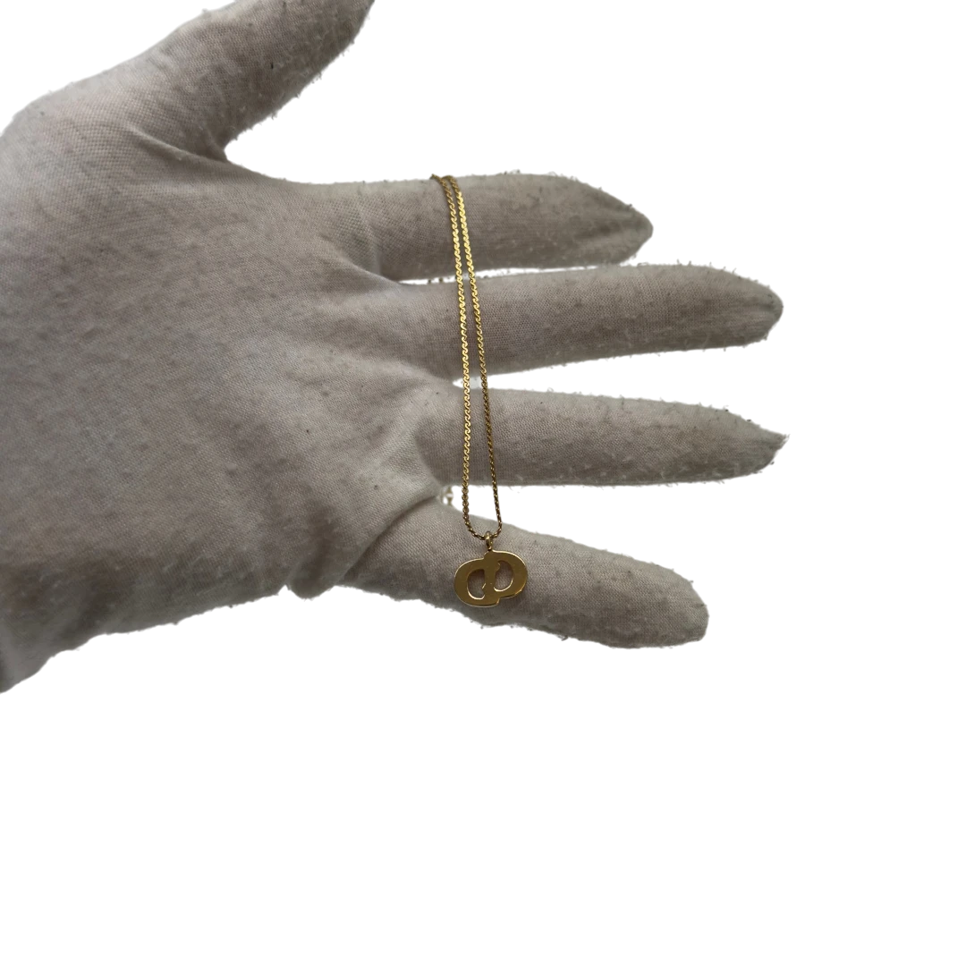Dior Halskette mit Strasssteinen gold