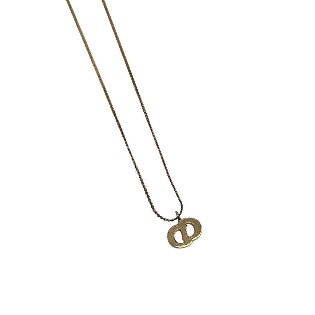Dior Halskette mit Strasssteinen gold