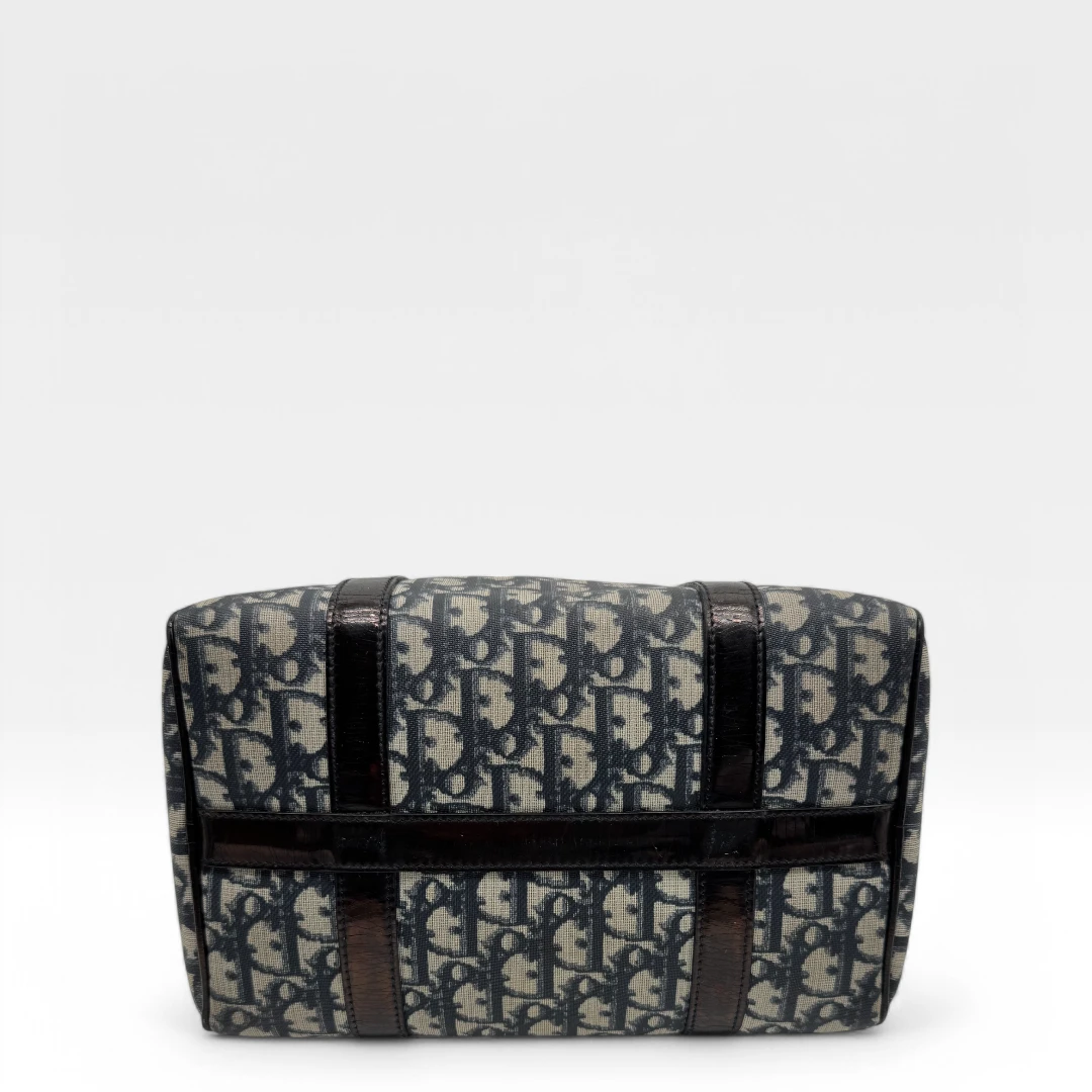 Dior handbag Boston 25 D-strap beige &amp; blue