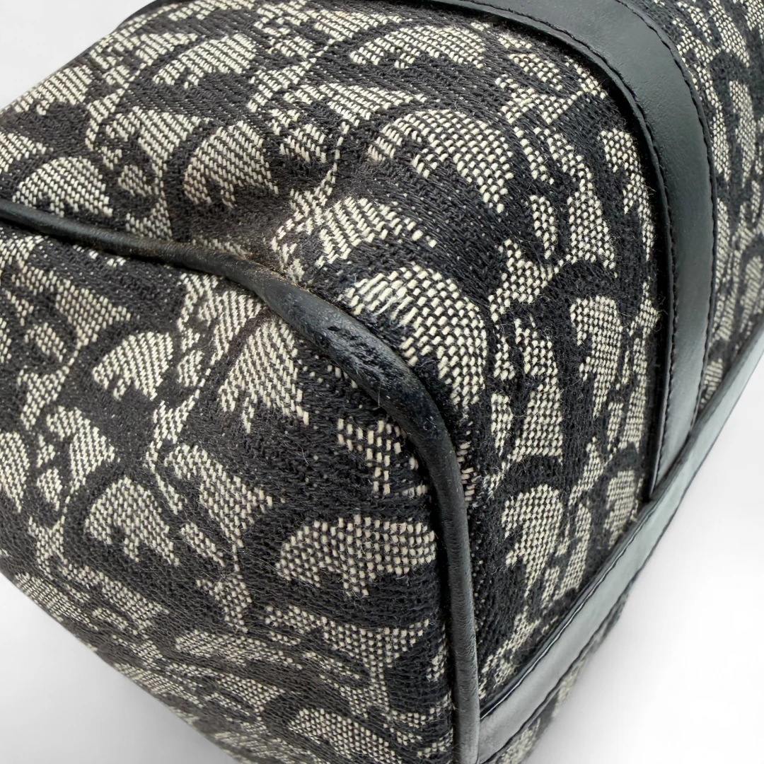 Dior Boston 25 handbag with D-strap gray