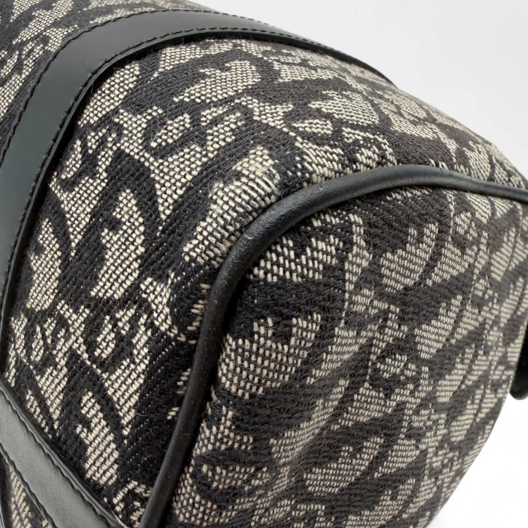 Dior Boston 25 handbag with D-strap gray